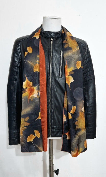 Ginkgo Collection Uomo — Foulard lungo jacquard