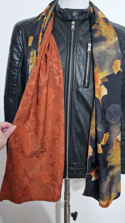 Ginkgo Collection Uomo — Foulard lungo jacquard