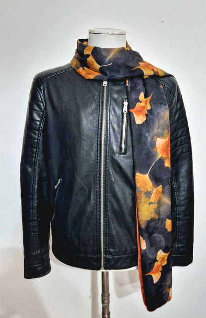Ginkgo Collection Uomo — Foulard lungo jacquard