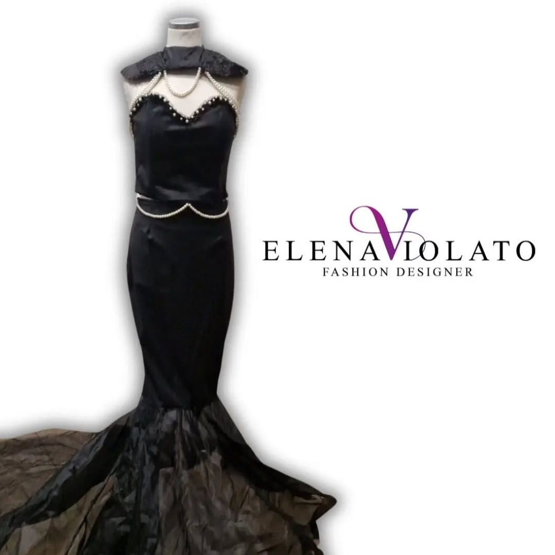 Black Mermaid — Abito Haute Couture Sirena
